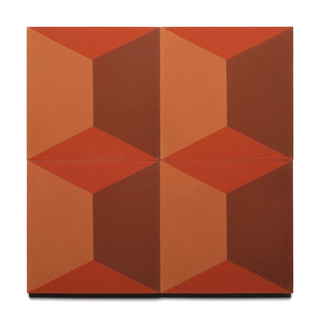Cinerama Rust 8x8 - Featured products Cement Tile: Square Patterned Product list